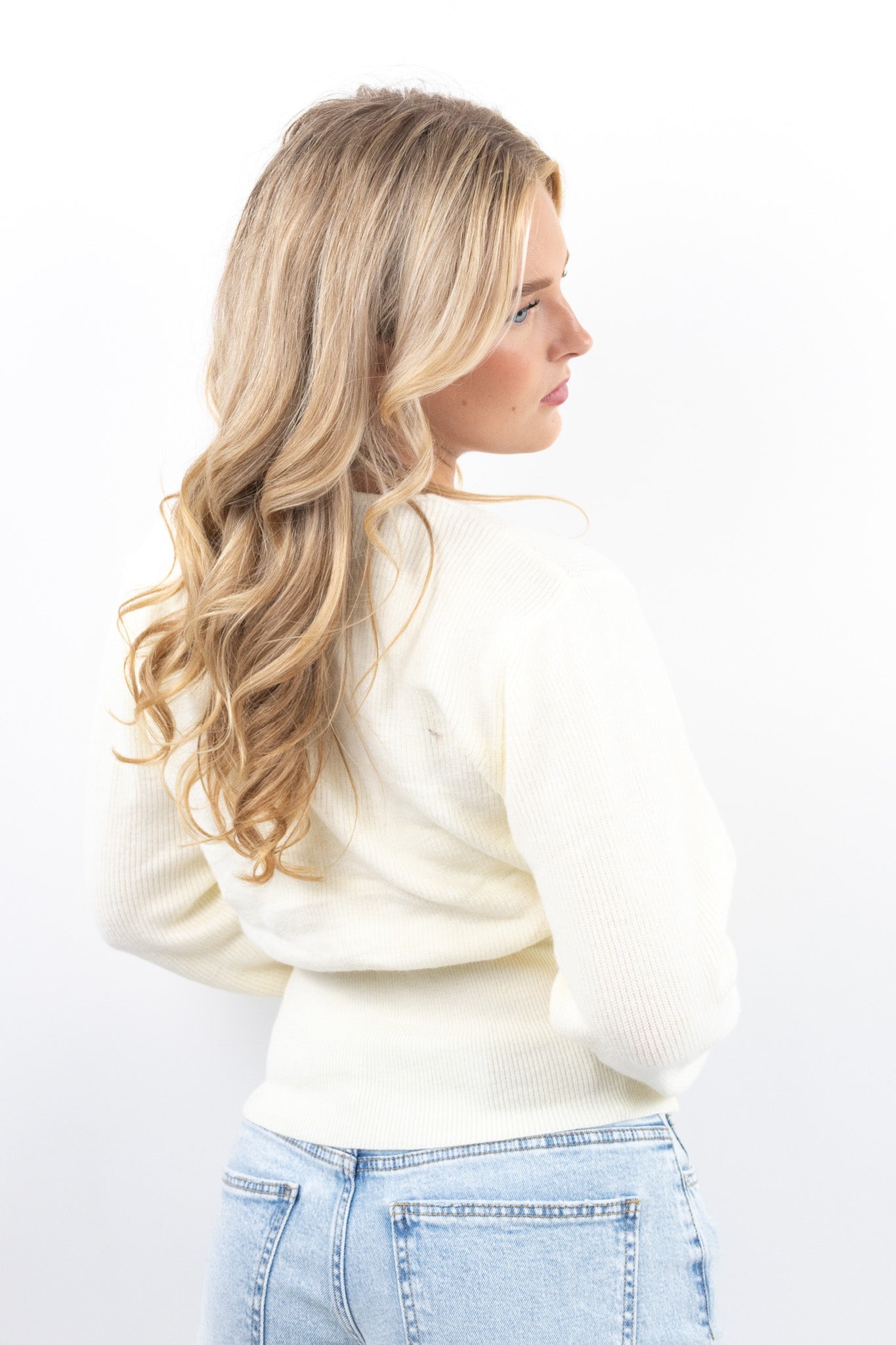 Ribbed Wrap Sweater